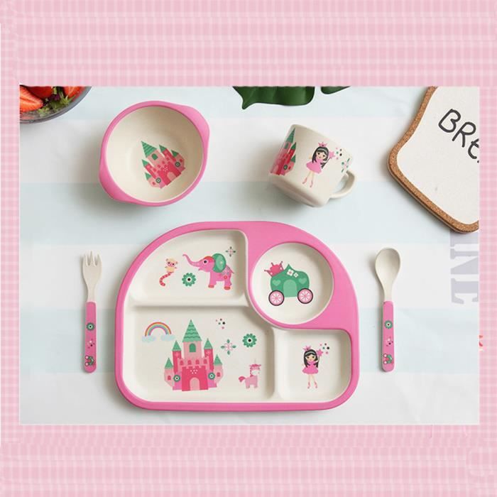 Couverts Pour Enfants Fibre De Bambou Creative Modele De Chateau Bol Partition Plaque Cuillere Fourchette Tasse Vaisselle 5 Pcs Rose Rose Achat Vente Assiette Plateau Bebe Cdiscount Couverts Pour Enfants Fibre De Bambou Creative Modele De Chateau Bol Partition Plaque Cuillere Fourchette Tasse Vaisselle 5 Pcs Rose Rose Achat Vente Assiette Plateau Bebe Cdiscount