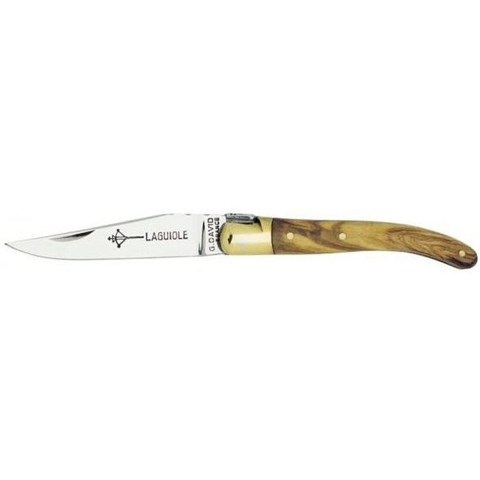 Couteau Laguiole G.DAVID, manche olivier