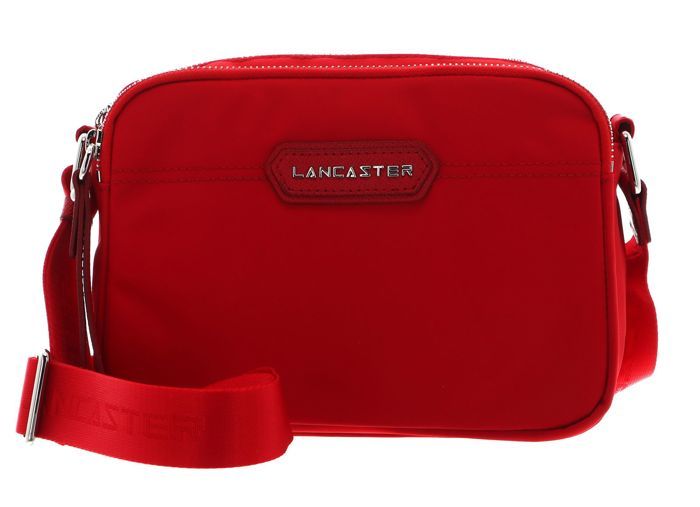 Sac Bandoulière LANCASTER En Toile Vintage - Occasion, Ton Bleu - Authentique
