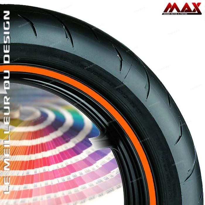 Liseret jante moto orange Achat / Vente pas cher