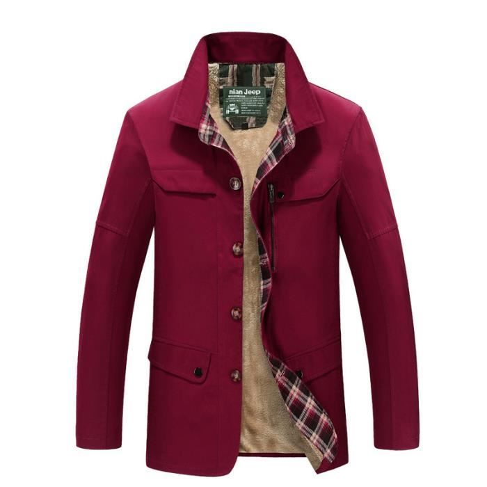 Manteau Rouge Homme hiv XXL