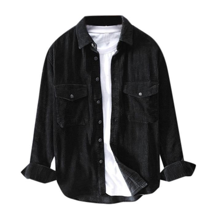 Chemise Homme Velours Côtelé - Style & Confort Hivernal