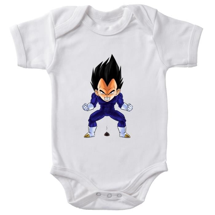 Body Bebe Manches Courtes Blanc Parodie Dragon Ball Z Dbz Vegeta Super Caca Vol 2 Body Bebe De Qualite Superieure De Taille Blanc Cdiscount Pret A Porter