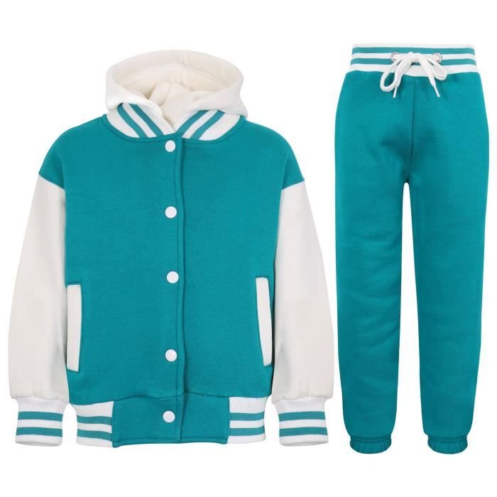 Survêtement Enfant Fille DESIGNER Base-ball Turquoise - Haut & Bas Le  jogging Costumes 7-13 Ans Turquoise - Cdiscount Prêt-à-Porter