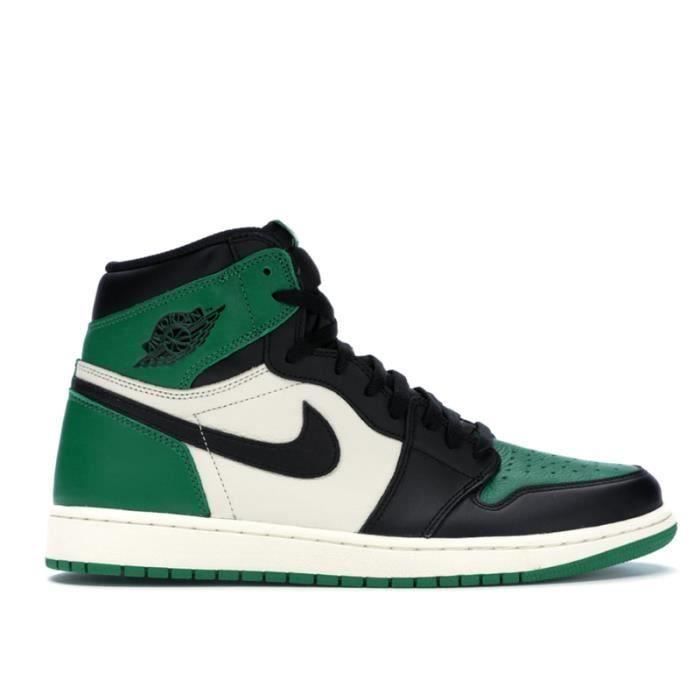 Baskets Airs Jordan 1 Mid SE Chaussures de basket Pas Cher pour Homme Femme  Noir Vert Blanc Noir vert blanc - Cdiscount Chaussures
