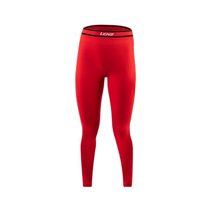 Legging femme Lenz Merino 6.0 - black/red Legging femme Lenz Merino 6.0 - black/red