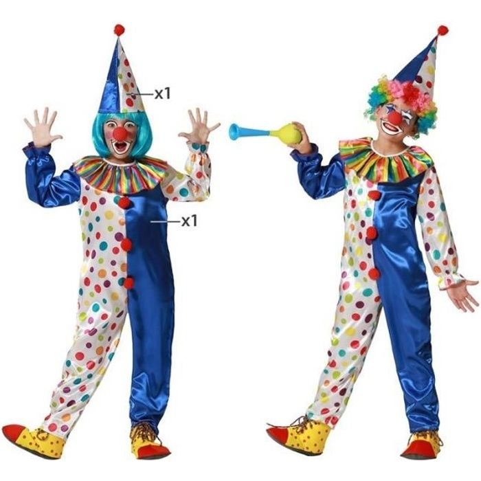 P'TIT Clown re21084 - Déguisement enfant Pompier bleu 5/6 ans