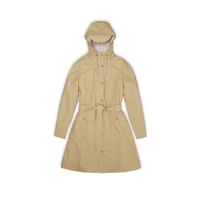 Veste impermeable femme Rains Curve W3 sand M