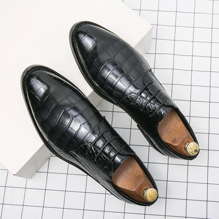 Chaussures Escarpins - Bout Pointu - Talon Haut Carré - Lacets Rosette Aux Chevilles