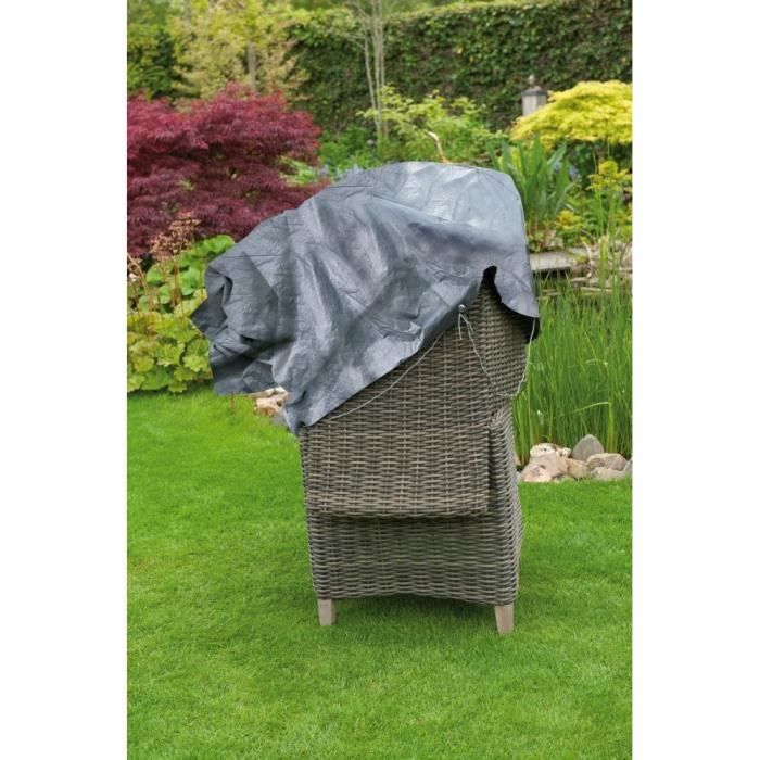 Nature Housse pour chaise empilable de jardin PE 140x75x70 cm 6031601