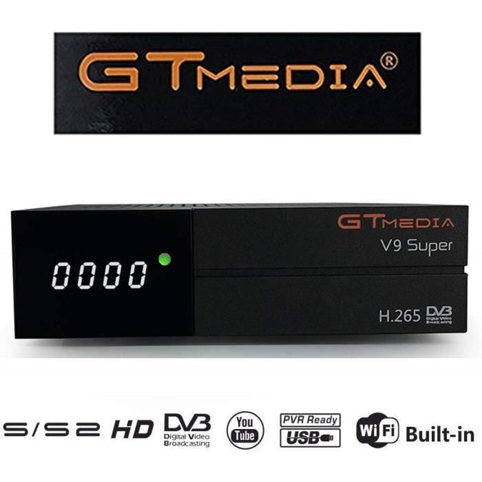 Gtmedia V9 Super Dvb S2 Satellite Decodeur Numerique H 265 1080p Haute Definition Iptv