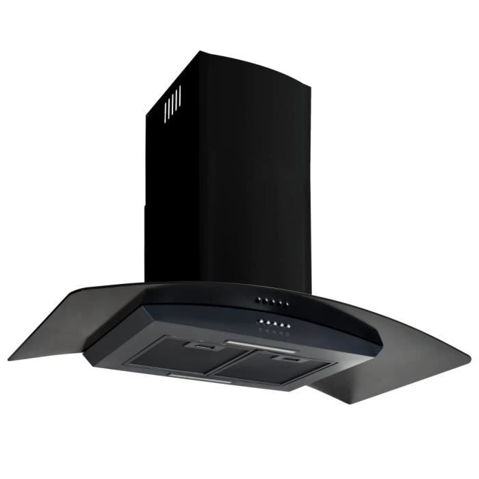 Hotte Murale Acier Inoxydable 756 M H 90 Cm Noir Hotte Aspirante Hotte Aspirante Cuisine Achat Vente Hotte Cdiscount