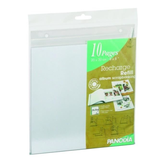 Feuillets PVC Perforés Panodia Référence 0270 - Lot De 2x10 Feuilles Pour Affichage 24x36 - Protection Durable