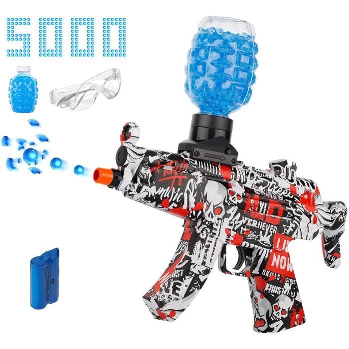 120 000 Billes De Gel Pour Blaster – Lot De 5 Flacons De 24 000 – 7-8 Mm – Recharge Compatible Pistolet à Gel – Dès 14 Ans