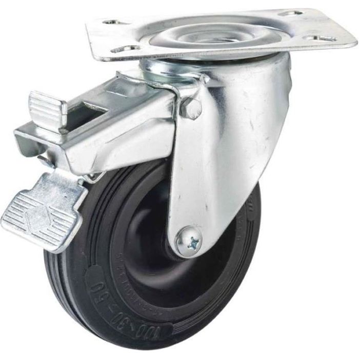 En plastique Thermo caoutchouc pivotante/pivotant freinées roulettes 125MM/5" 4-pack En plastique Thermo caoutchouc pivotante/pivotant freinées roulettes 125MM/5" 4-pack