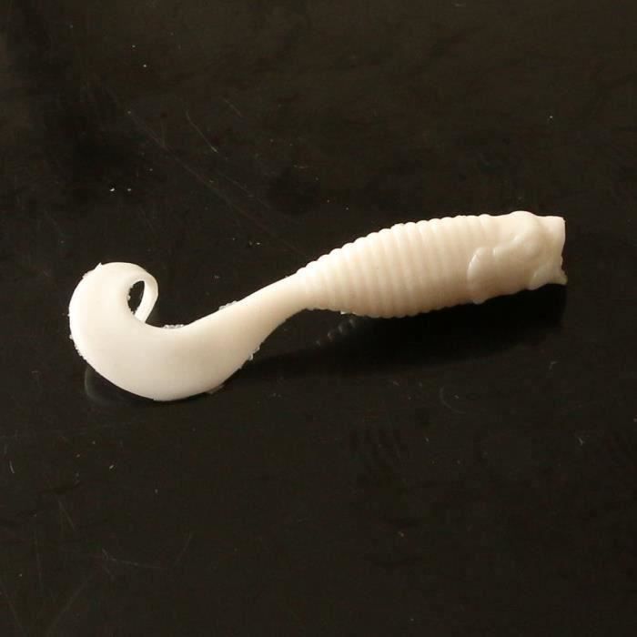 Tiny Tails à 5cm 6cm appât souple pour leurres de pêche sur glace perche brochet Snook poisson Swimbait Mini leurres souples d'eau douce Easy Shiner Shad  18