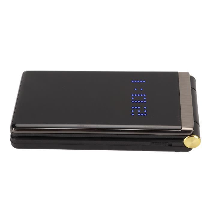 SALALIS téléphone à clapet senior Téléphone portable à clapet senior avec grand écran de 28 pouces veille Ternir la couleur
