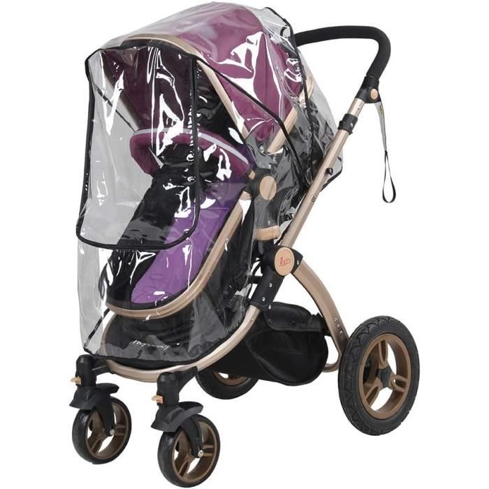 Housse Pluie Universelle Poussette - Protection Neige Vent Pluie - Xixikiss