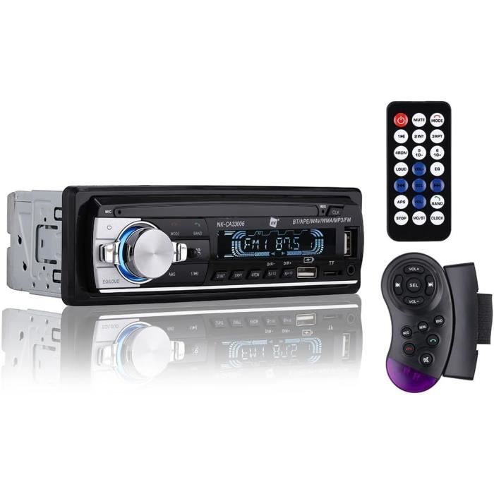 Hikity Autoradio 1 Din Bluetooth Mains Libres Auto Radio à écran Tactile 5 Pouces avec Lien