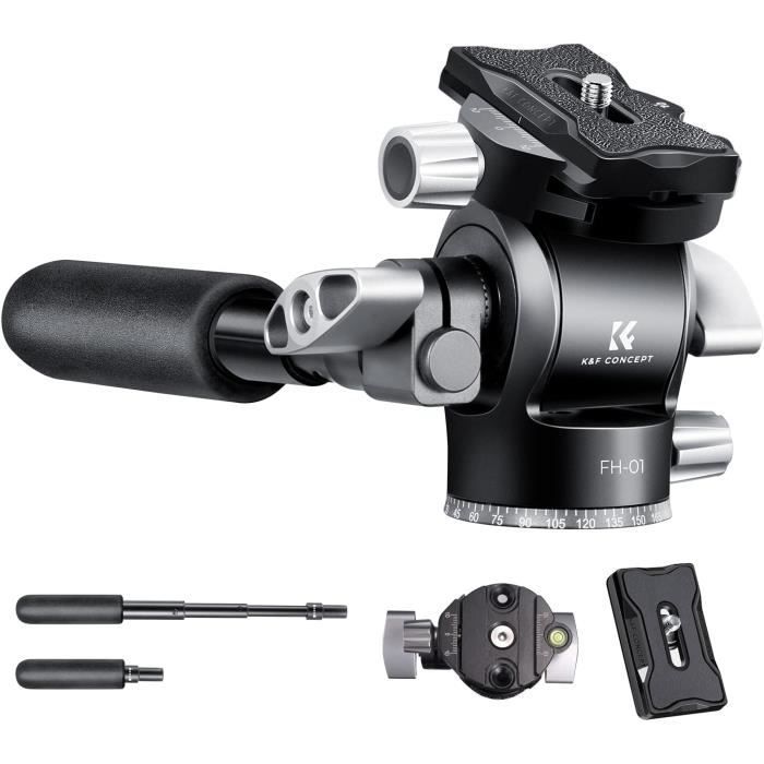 Trépied Professionnel SmallRig AD-PRO8 Avec Tête Fluide PH8 - Hauteur Max 1,96m, Charge 8kg, Neuf Garanti