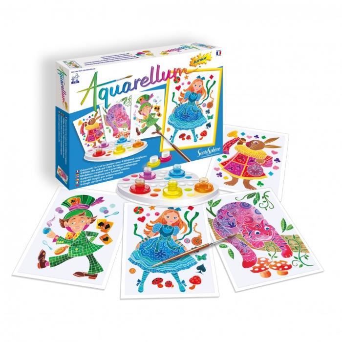 Aquarellum Adulte Kit Peinture Aquarellum Sentosphère - Paysages Tropicaux - Technique Magique Sans Débordement Loisir Creatif Enfant