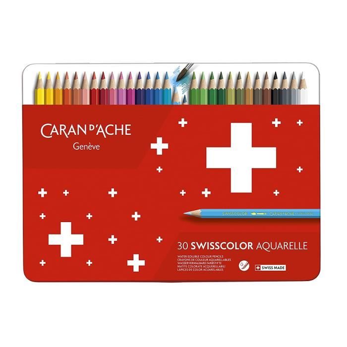 Caran D'ache 1285.730 Swisscolor kleurpotloden in metalen doos (Pack van 30