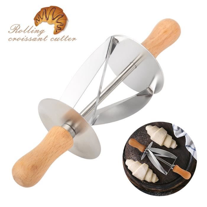 Étaleur à Pâte En Inox Et Bois - Pour Crêpes Et Galettes, Longueur 35 Cm, Passe Au Lave-vaisselle