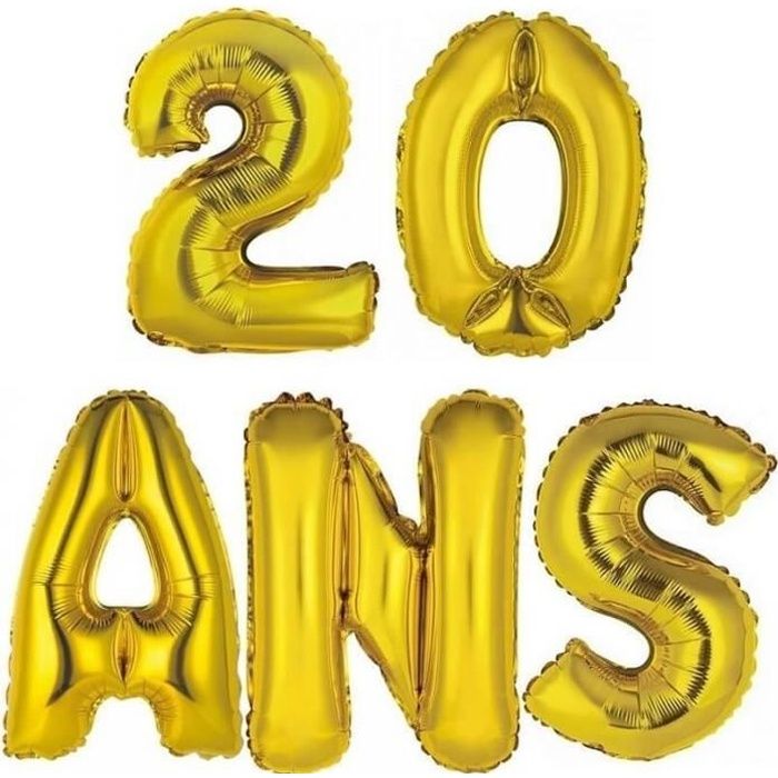 Ballon 20 ans pour Anniversaire