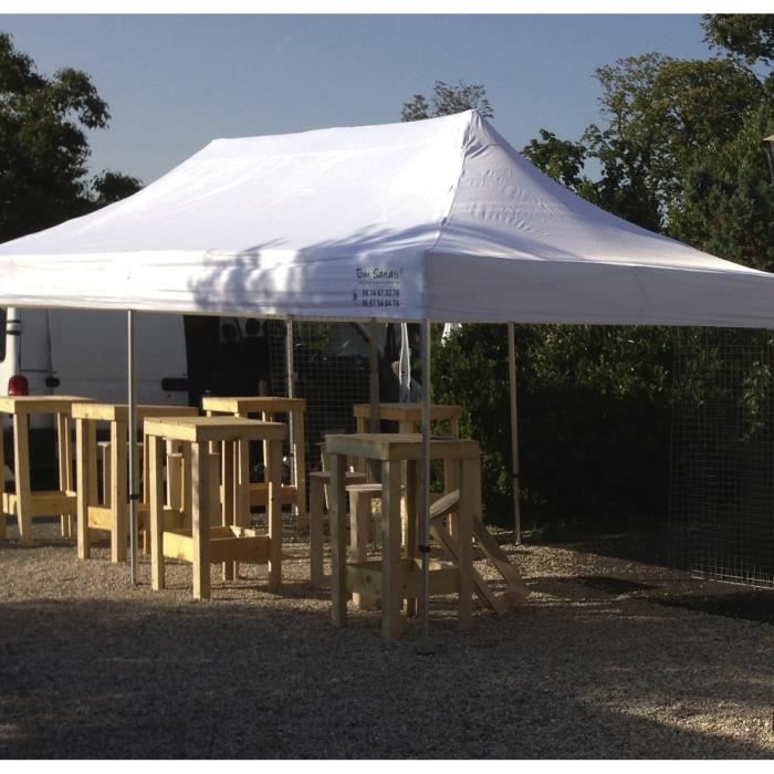 Toile Tonnelle 6x3 Barnum Aluminium 6x3 Blanc Achat Vente Tonnelle Barnum