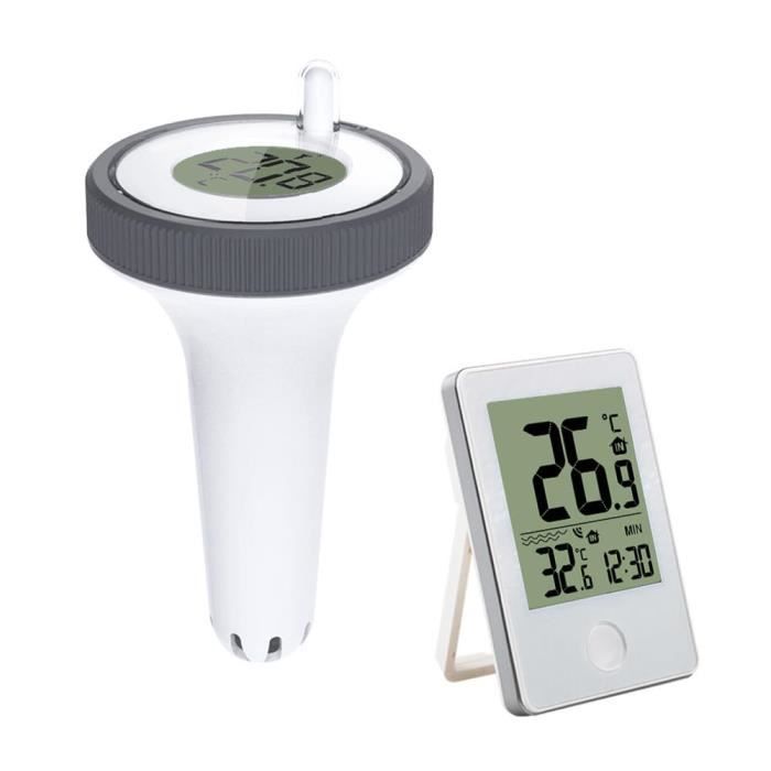 Thermomètre de piscine sans fil 500 pieds, affichage couleur, thermomètre numérique, 3 canaux, étanche, natation – acheter aux petits prix dans la boutique en ligne