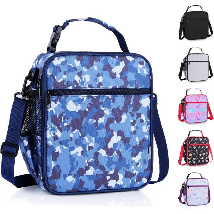 Sac à Déjeuner Isotherme 7L - Garde Au Froid 6-12h, Au Chaud 3-5h - Tissu Oxford Imperméable - Idéal Pique-nique, Bureau