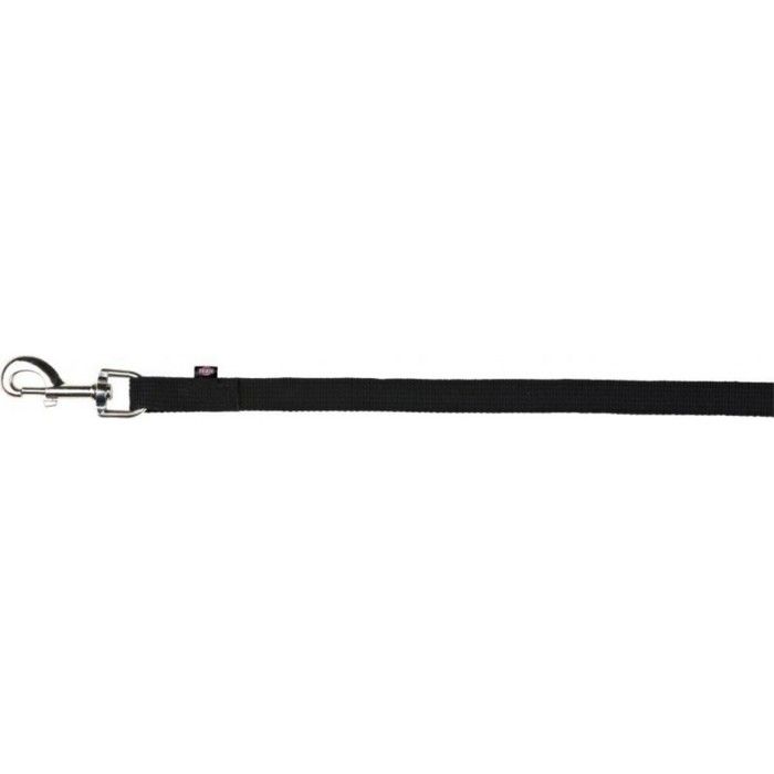 TRIXIE Laisse à pister sangle plate 5m - 20mm - Noir - Pour chien