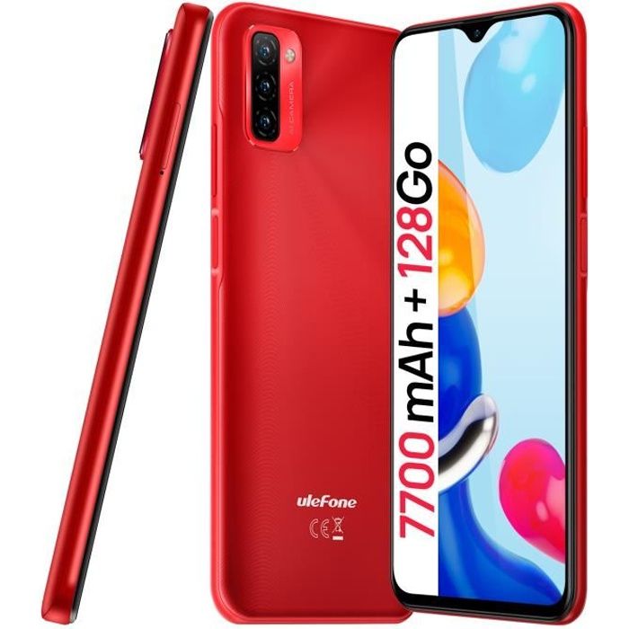 Ulefone Note 12 Smartphone – 7700 MAh Akku, 6,82 Zoll HD+, 128 GB, 4G Dual SIM