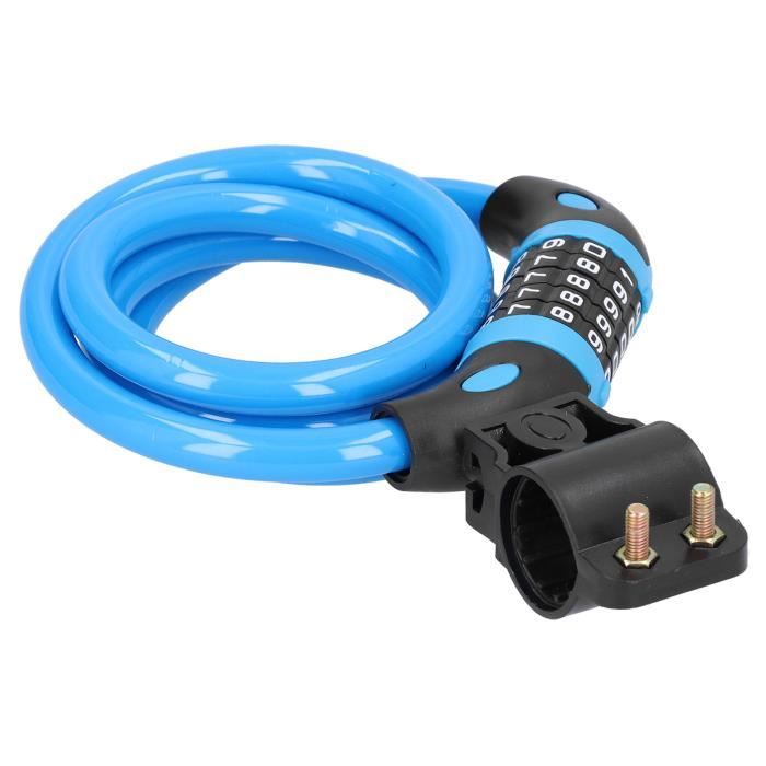 Antivol Velo, Combinaison Réinitialisable à 5 Chiffres Pour