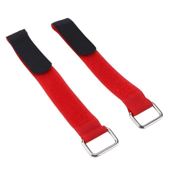 Lot De 5 Sangles Réglables Nylon Avec Boucle – Fixation Vélo Pour Pompe, Bouteille, Lampe, Accessoires – Noir