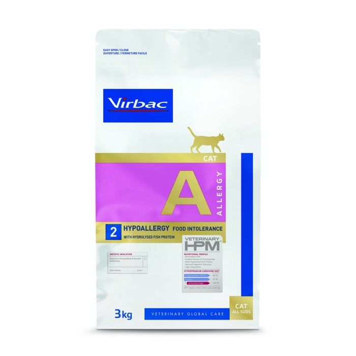 CROQUETTES CHIEN VETERINARY HPM DOG A2 ALLERGY SAUMON - VIRBAC 3 kg
