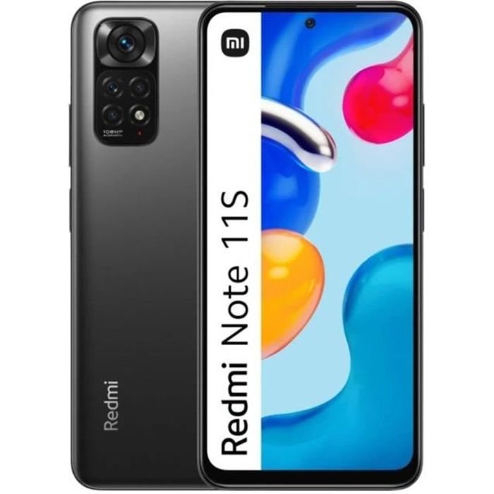 Smartphone - Xiaomi - Redmi Note 11S - 6 Go RAM - 128 Go - Double caméra - Empreintes digitales Smartphone - Xiaomi - Redmi Note 11S - 6 Go RAM - 128 Go - Double caméra - Empreintes digitales