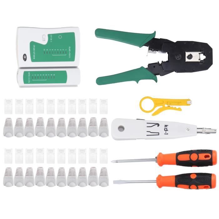 Zerone Kit de maintenance réseau Kit d'outils de réparation de réseau ...