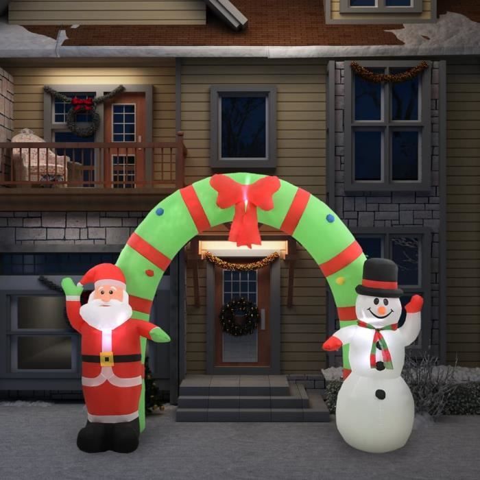Décorations Noël En Peluche Pour Escalier - Set Pingouin, Père Noël, Bonhomme De Neige - Neige Artificielle Incluse - 9
