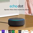 Amazon Echo Dot (3ème génération), Enceinte connectée avec Alexa, Tissu anthracite-1