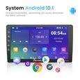 GEARELEC Autoradio 10 pouces Android 10.1 Écran HD IPS 2.5D/1+16 GB/Bluetooth/Navigation GPS/WiFi/USB-1