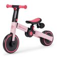 Tricycle 3 en 1 Kinderkraft 4TRIKE - Rose - Pour enfants de 1 à 5 ans - Pliable et évolutif-1