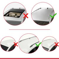 Barres De Toit Aluminium 3 Pièces Pour Mercedes Vito W639 (2003-2010) - Gris, Charge 75 Kg Dynamique - Pour Coffre, Porte-vélos, Skis - 3
