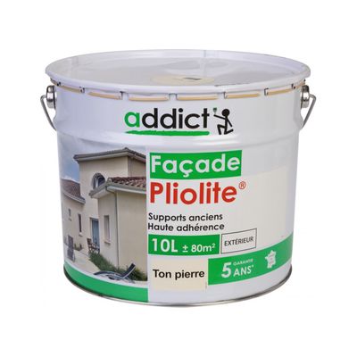 Peinture FACADE pliolite Blanc 2,5L | ENVAIN MATERIAUX
