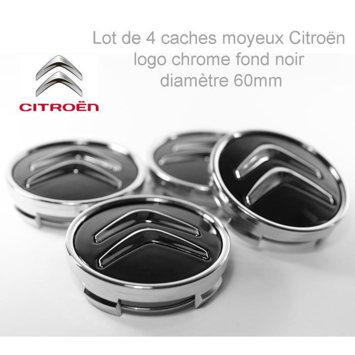 Cache moyeux Citroën Enjoliveurs de 60 mm pour C2 C4 C5 C6 C