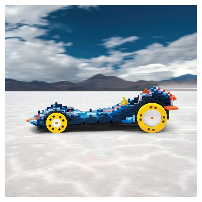 PLUS PLUS GO Dragster - Set Da Costruzione 275 Pezzi Con Ruote Larghe, Per Bambini Dai 3 Anni