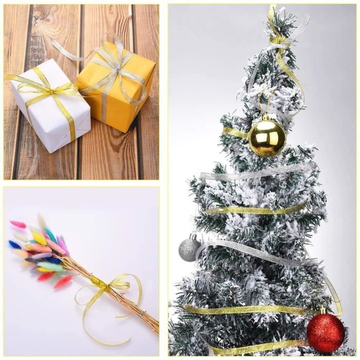 Décoration d'arbre de Noël Rubans gros-grain Ruban d'emballage cadeau  Accueil
