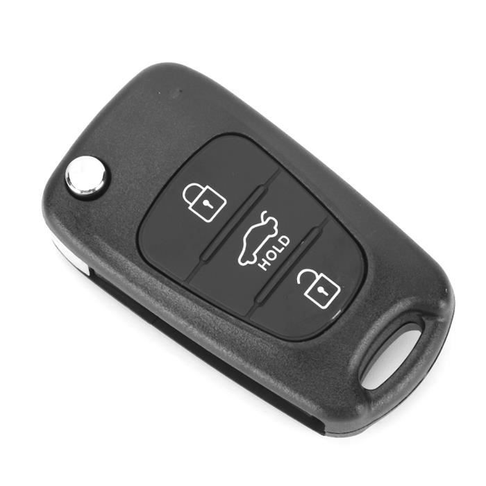 Clé de voiture - Boutons de Remplacement pour Coque de Clé avec clé  intelligente à trois boutons et télécommande compatible avec KIA Rondo  Sportage Soul : : High-tech