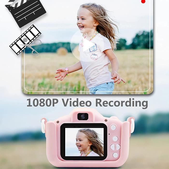 Appareil Photo Enfant avec 32G SD Carte Mini Vidéo Caméra Enfant HD 1080P  Cadeau pour Garçons Filles ROSE - Cdiscount Jeux - Jouets
