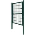 🎋9896Luxueux Magnifique-Portillon grillagé Portail de clôture-Porte de jardin 2D (simple) -Vert 106 x 170 cm-2